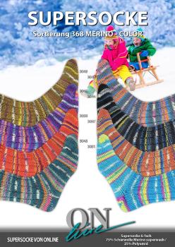 ONline Supersocke 6-fach Sortierung 368 Merino Color